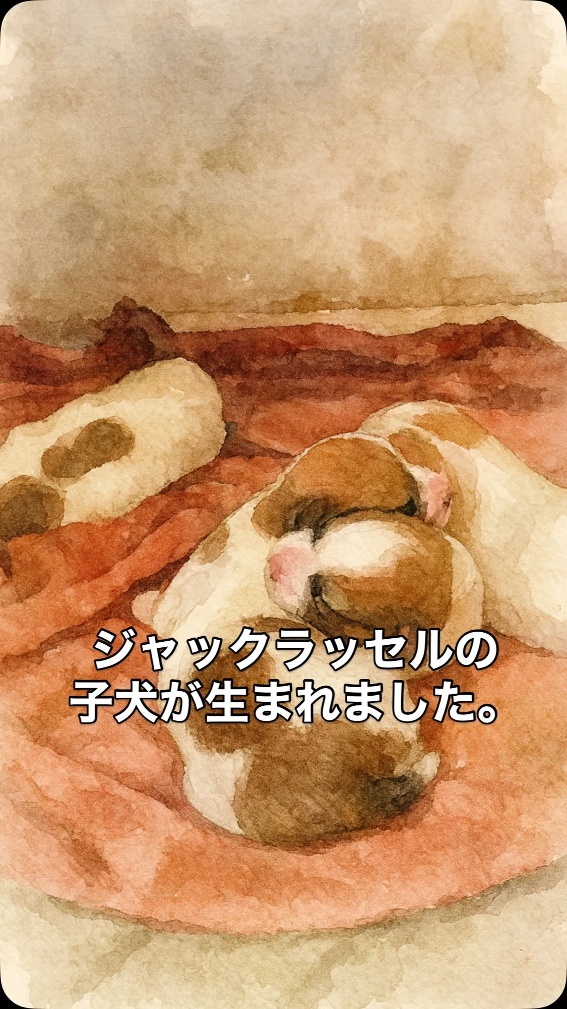 🐶✨【出産報告】ジャックラッセルの赤ちゃん誕生✨🐶