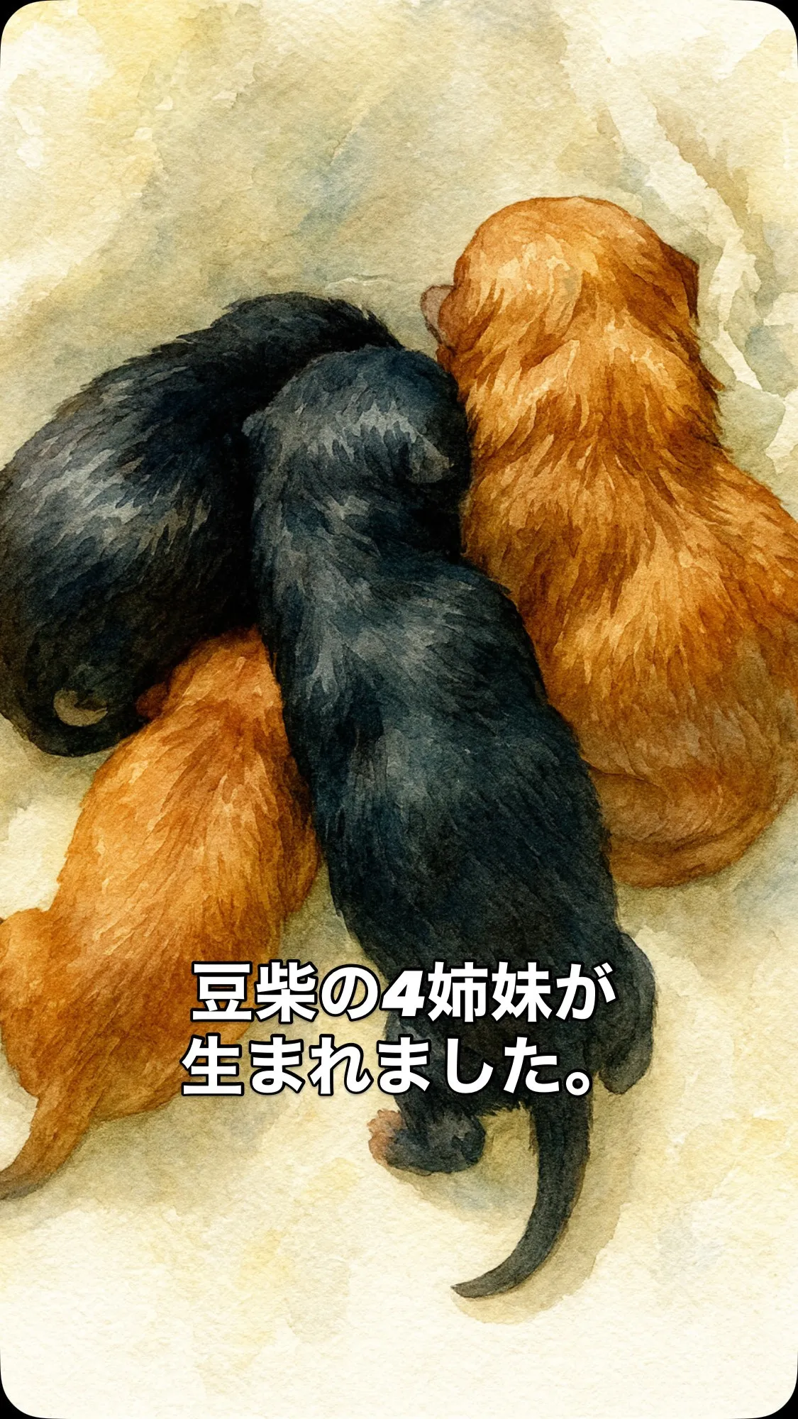 🍼豆柴の出産報告です🐾