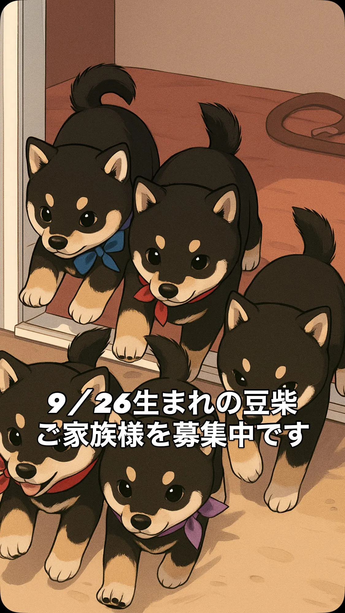 ✨9月29日生まれの豆柴のご家族様を募集しています✨