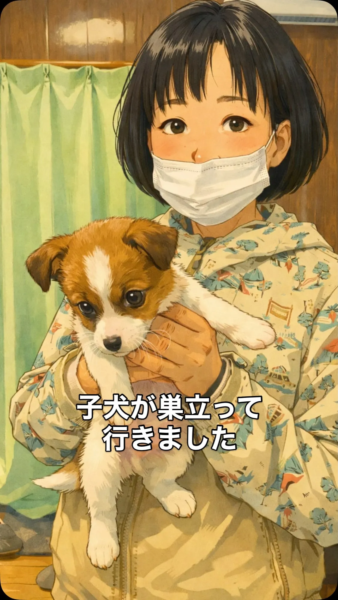 ジャックラッセルの子犬が、愛知県小牧市のご家族のもとへ巣立っ...